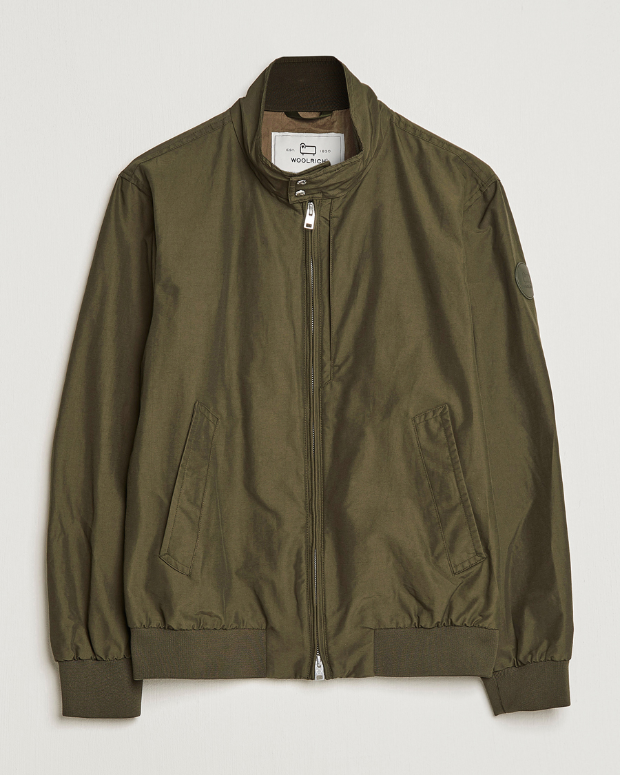 Men | Coats & Jackets | Woolrich | Cruiser Eco Cotton Bomber Jacket Dark Green
