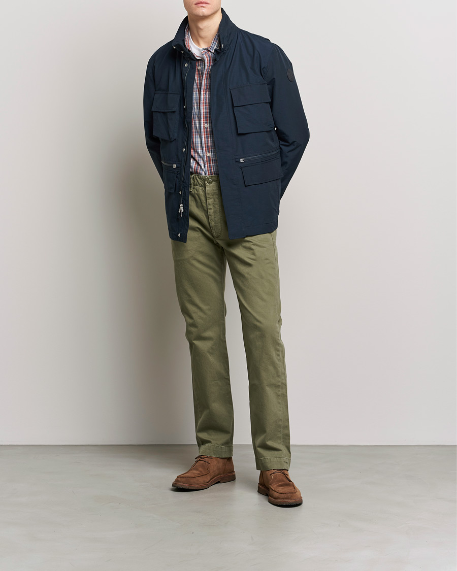 Men | Coats & Jackets | Woolrich | Cruiser Eco Field Jacket Melton Blue