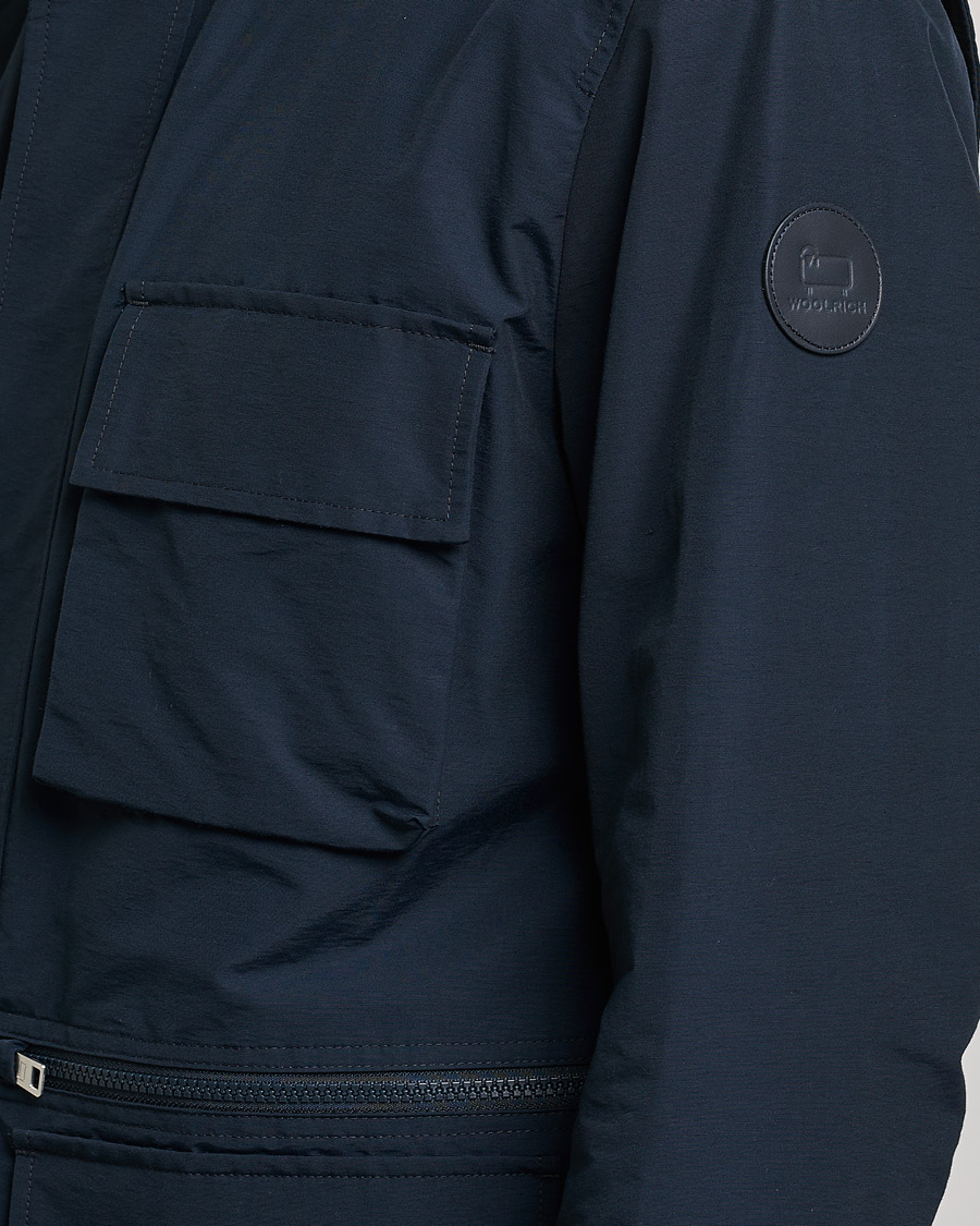 Men | Coats & Jackets | Woolrich | Cruiser Eco Field Jacket Melton Blue