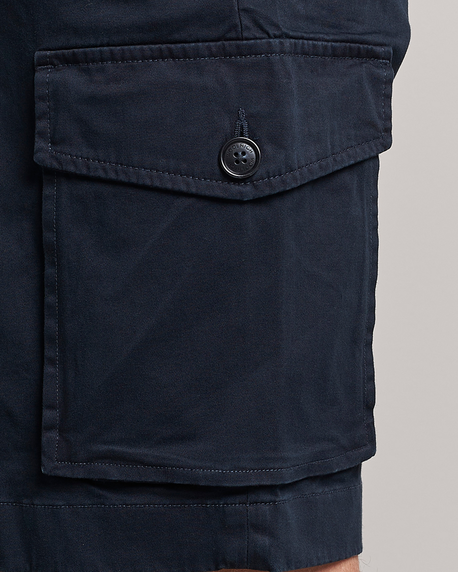 Men | Shorts | Woolrich | Classic Cargo Shorts Melton Blue