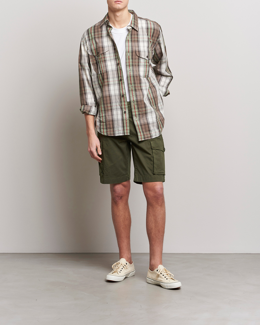 Men | Shorts | Woolrich | Classic Cargo Shorts Dark Green