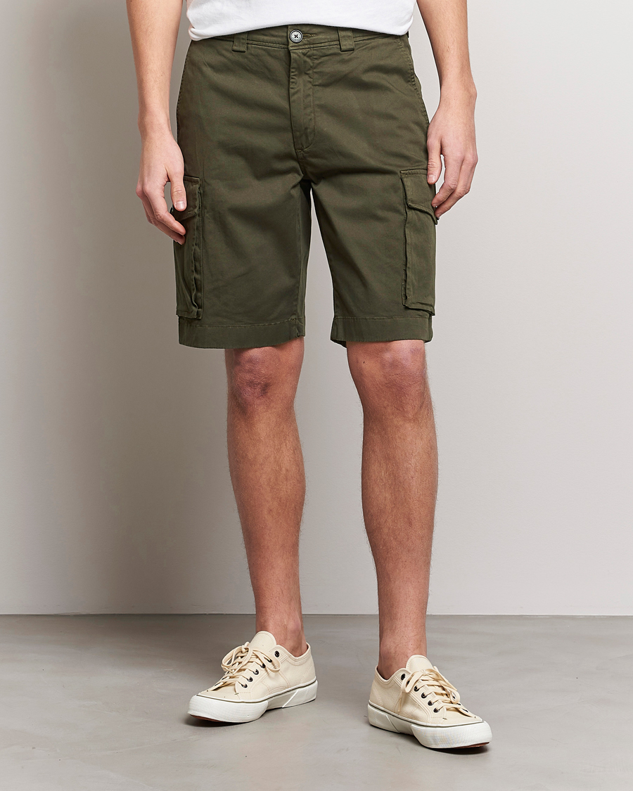 Men | Shorts | Woolrich | Classic Cargo Shorts Dark Green