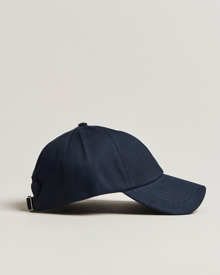 Men | Woolrich Logo Baseball Cap Melton Blue | Woolrich | Logo Baseball Cap Melton Blue