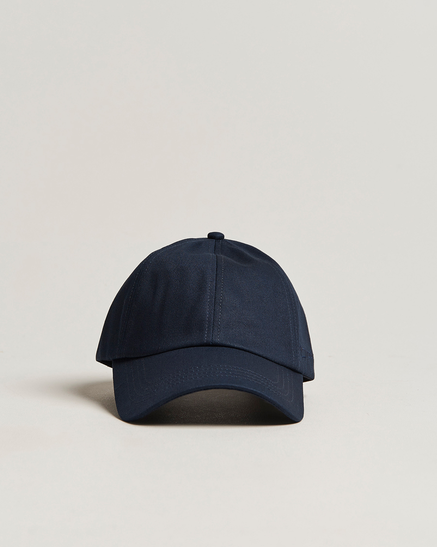 Men | Woolrich Logo Baseball Cap Melton Blue | Woolrich | Logo Baseball Cap Melton Blue