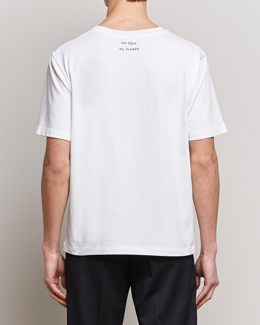 Men | T-Shirts | Lardini | Fiore Tasca Printet Logo T-Shirt White