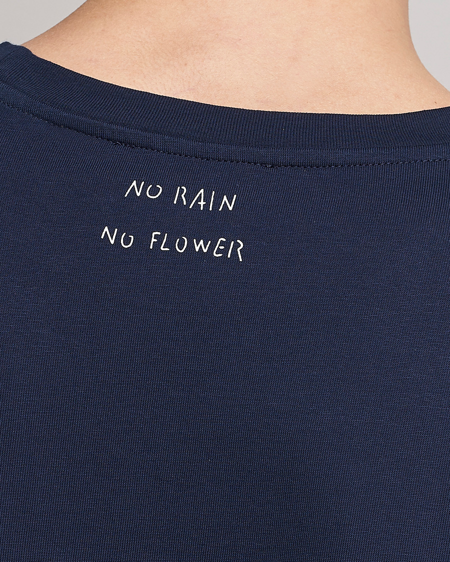Men | T-Shirts | Lardini | Fiore Tasca Printet Logo T-Shirt Navy