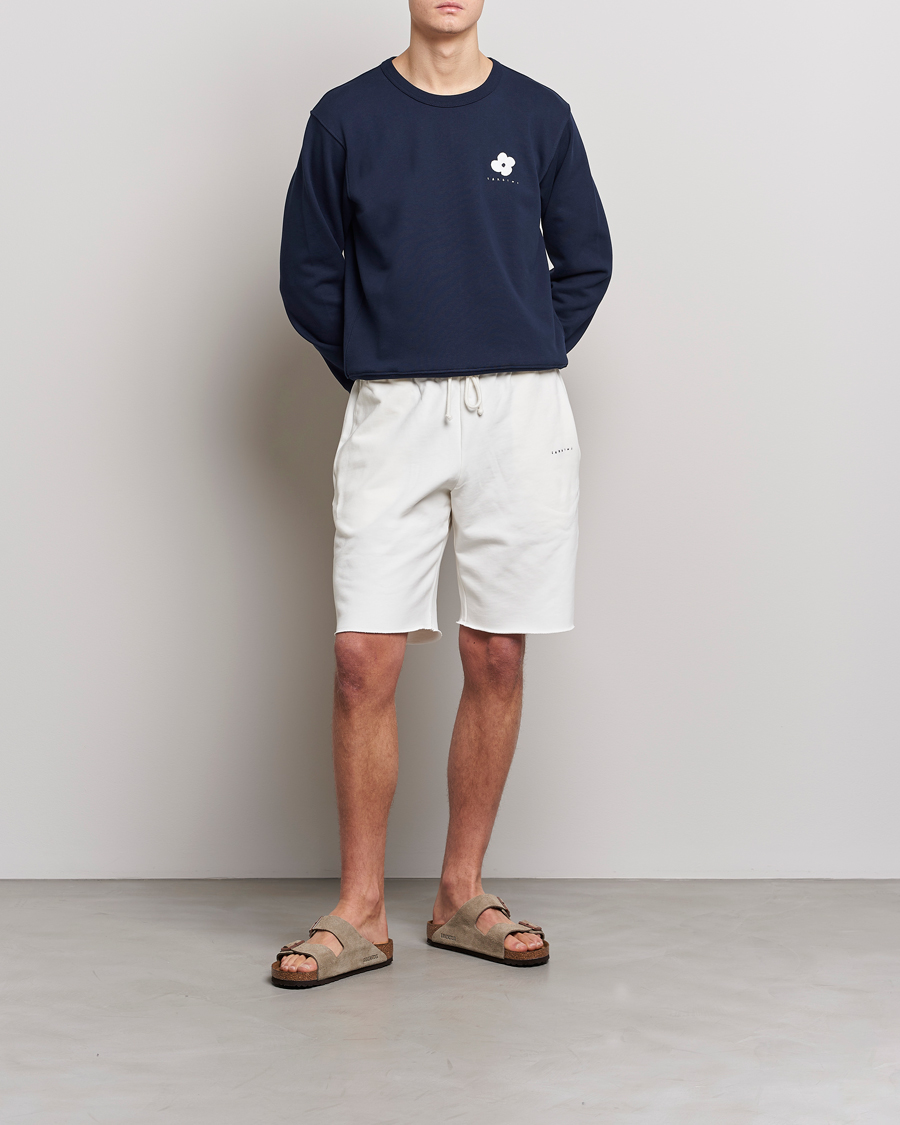 Men | Sweaters & Knitwear | Lardini | Cotton Embroidery Logo Sweatshirt Navy