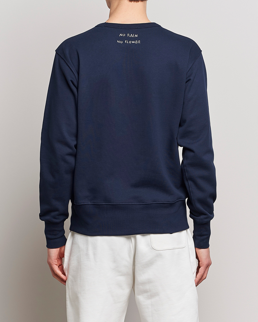 Men | Sweaters & Knitwear | Lardini | Cotton Embroidery Logo Sweatshirt Navy