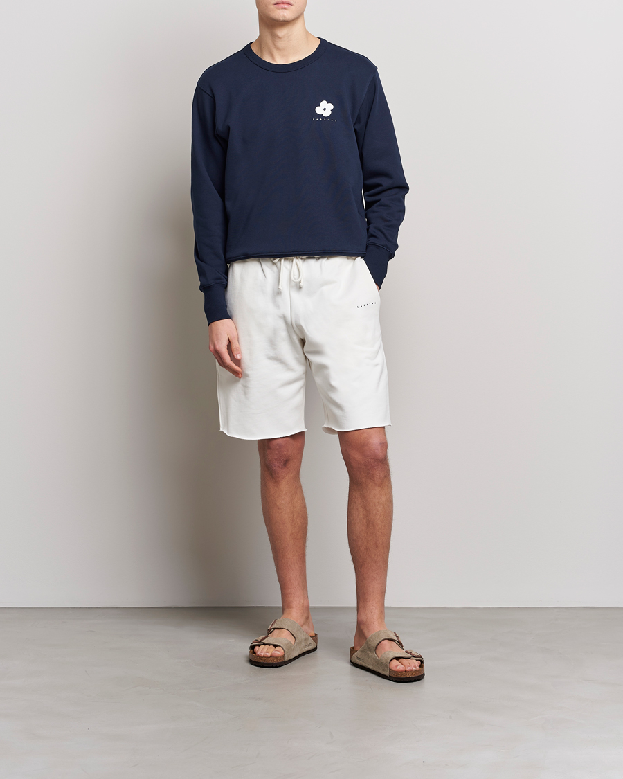 Men | Shorts | Lardini | Cotton Embroidery Shorts White