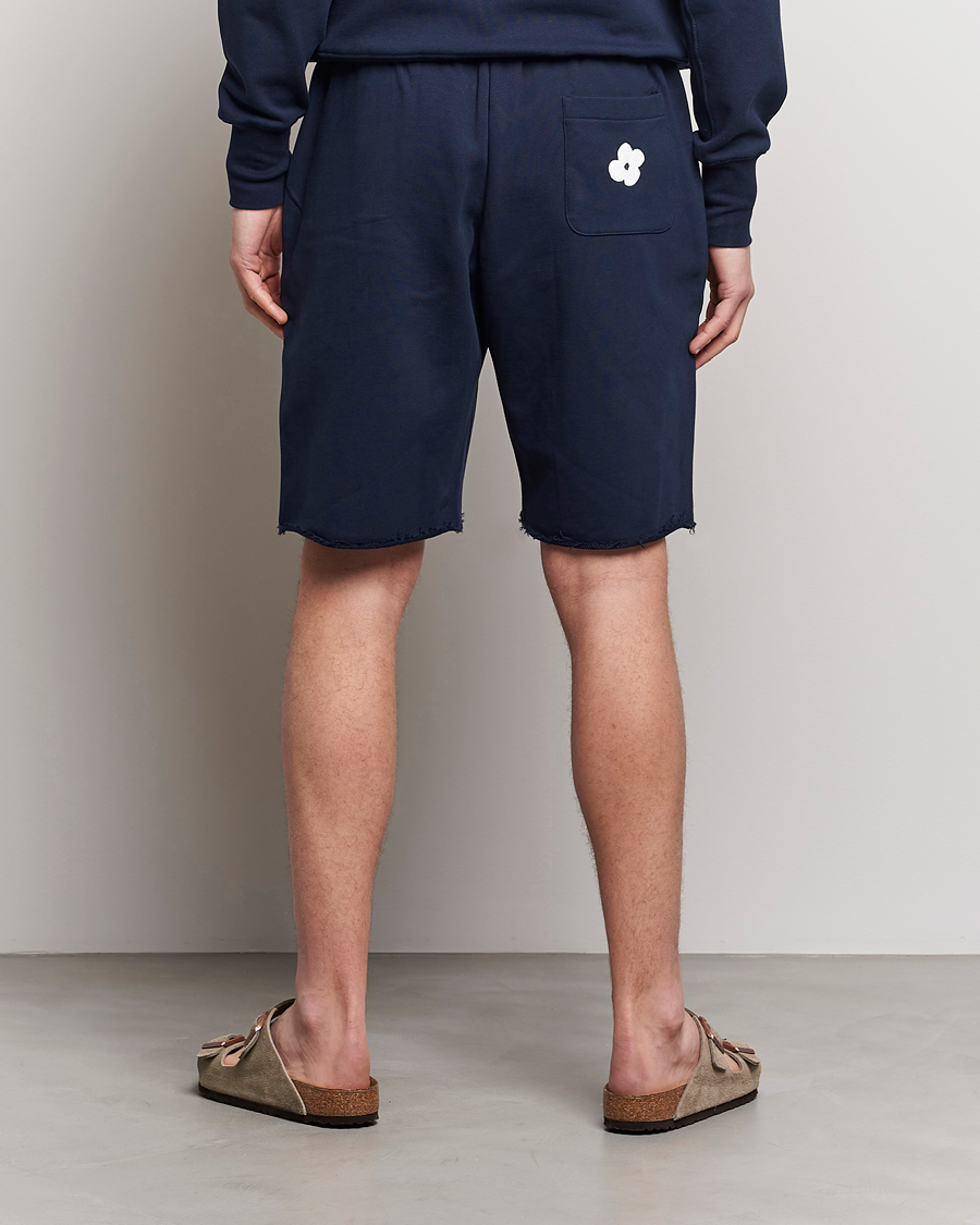Men | Shorts | Lardini | Cotton Embroidery Shorts Navy