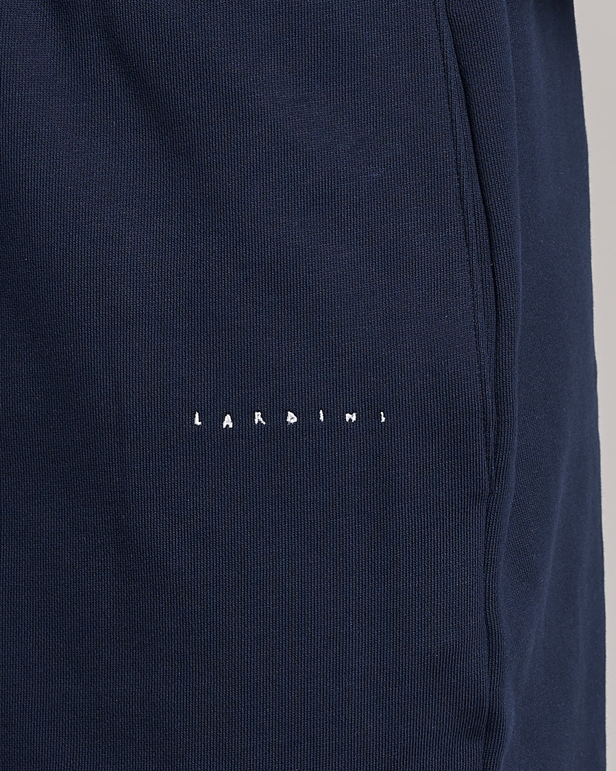 Men | Shorts | Lardini | Cotton Embroidery Shorts Navy