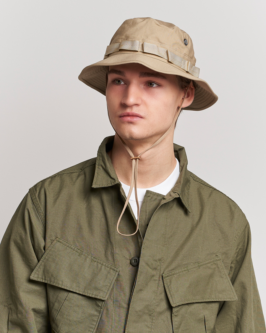 Men | Hats | orSlow | US Army Hat  Beige