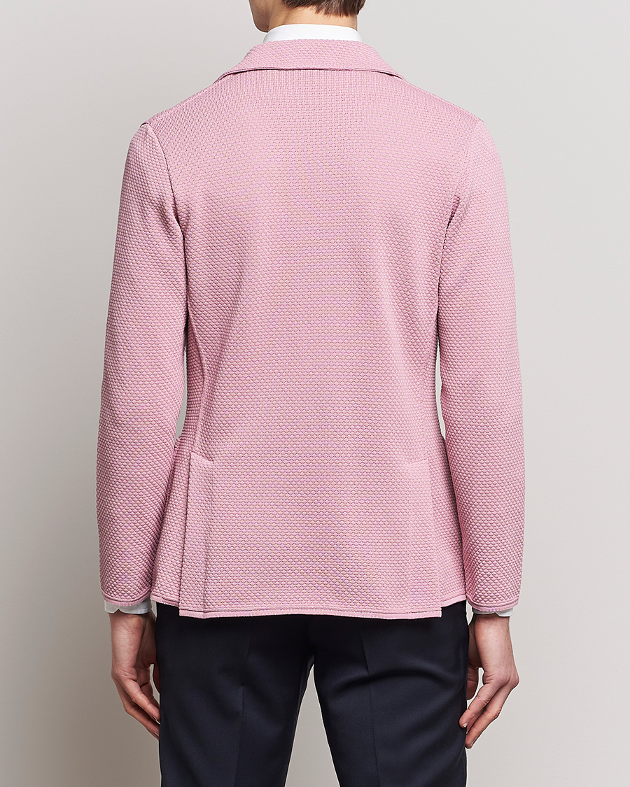 Men | Blazers | Lardini | Knitted Structure Cotton Blazer Soft Pink