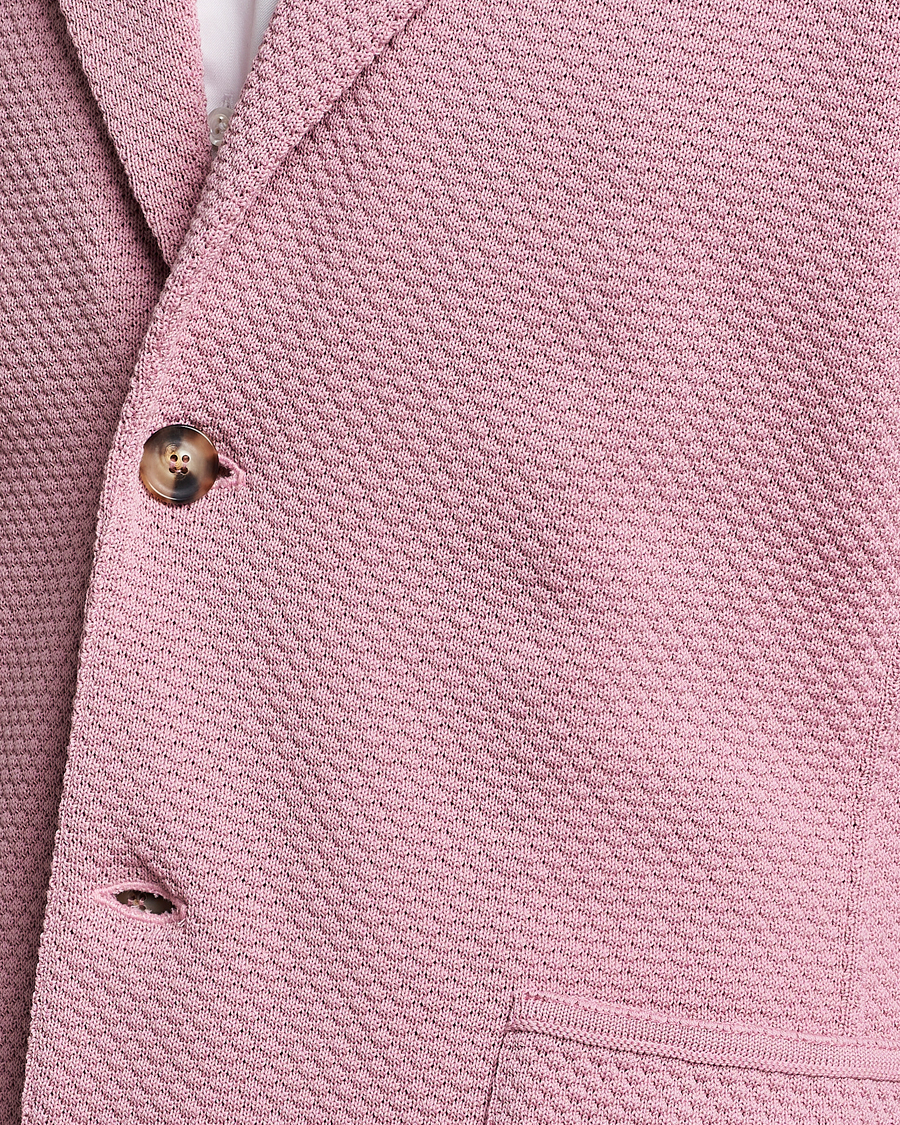 Men | Blazers | Lardini | Knitted Structure Cotton Blazer Soft Pink