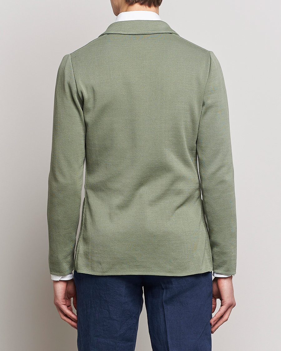 Men | Blazers | Lardini | Knitted Cotton Blazer Soft Green
