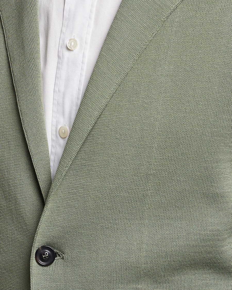 Men | Blazers | Lardini | Knitted Cotton Blazer Soft Green
