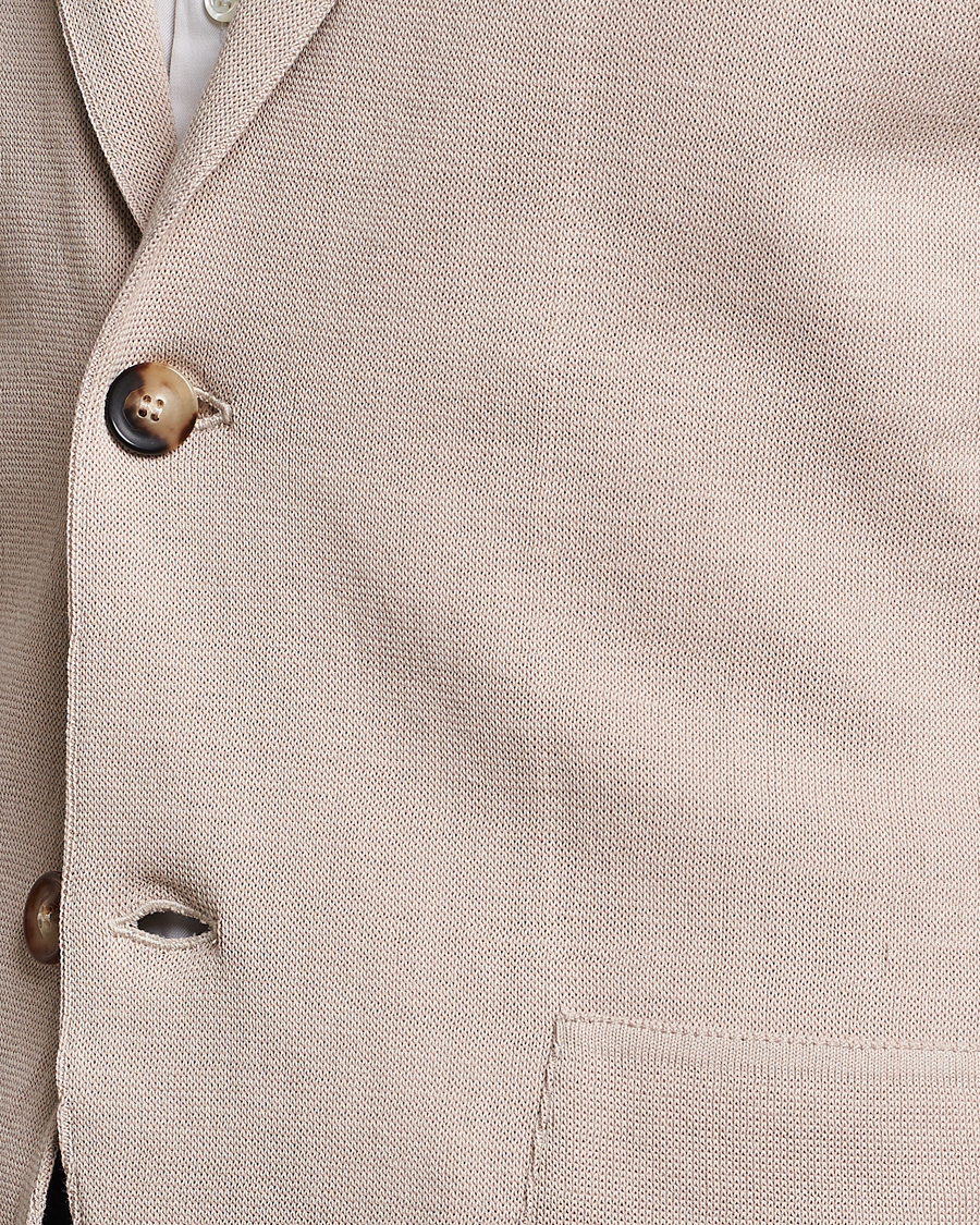 Men | Blazers | Lardini | Knitted Cotton Blazer Beige