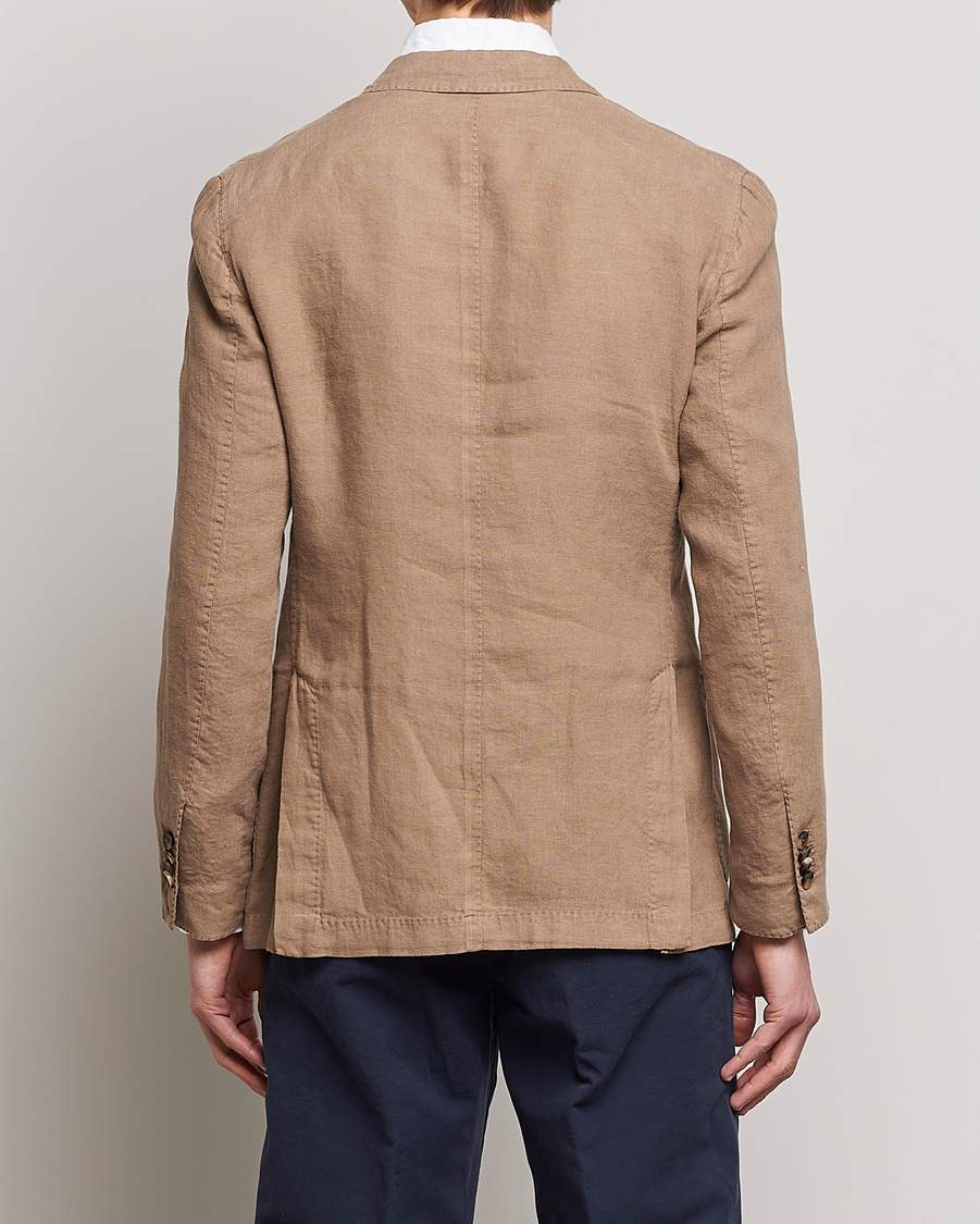Men | Blazers | Lardini | Patch Pocket Linen Blazer Beige