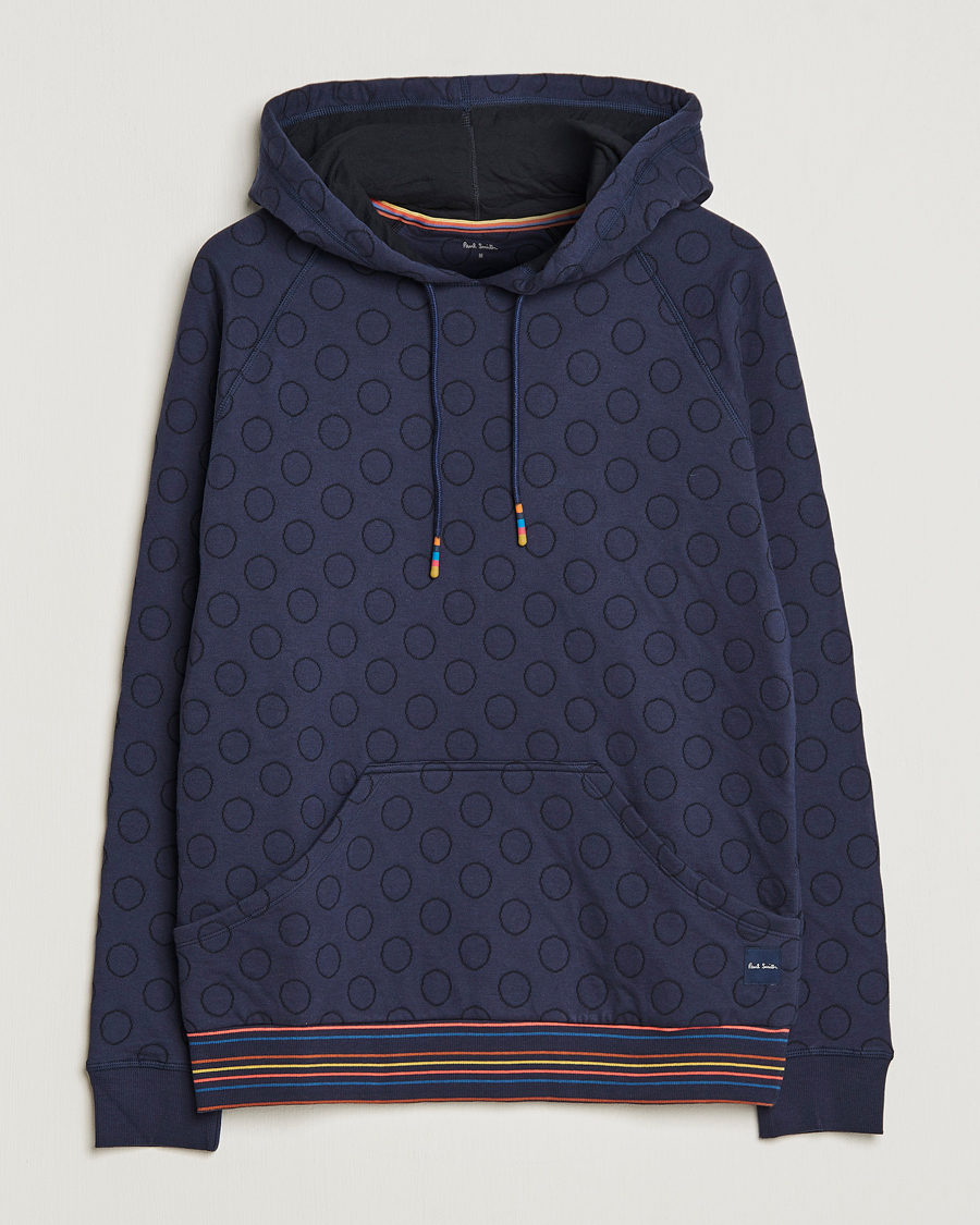 Men | Sweaters & Knitwear | Paul Smith | Jacquard Hoodie Navy