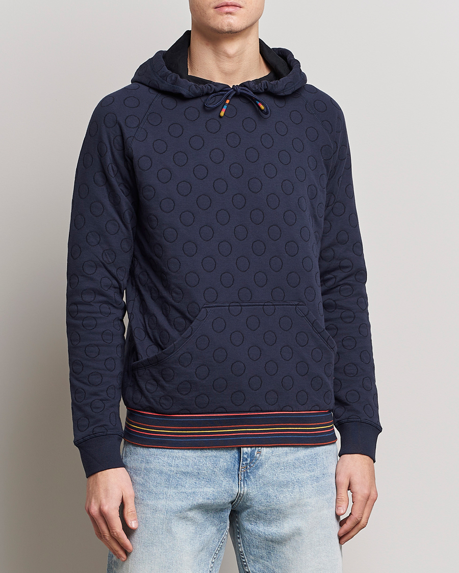 Men | Sweaters & Knitwear | Paul Smith | Jacquard Hoodie Navy