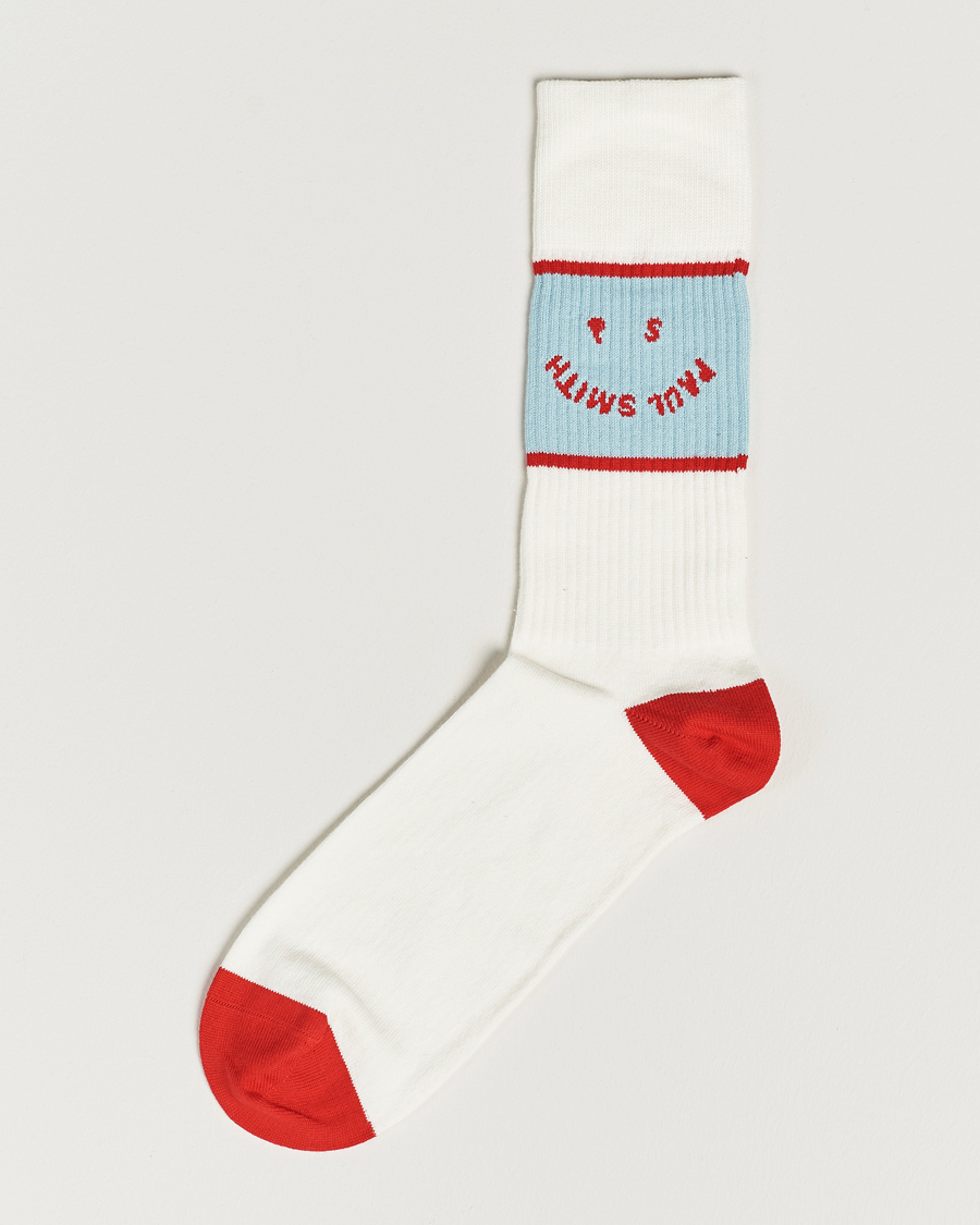 Men | Underwear & Socks | Paul Smith | PS Face Sock Off White