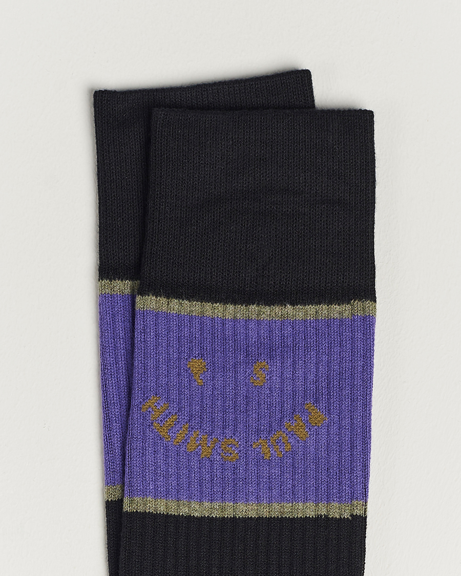 Men | Underwear & Socks | Paul Smith | PS Face Sock Black