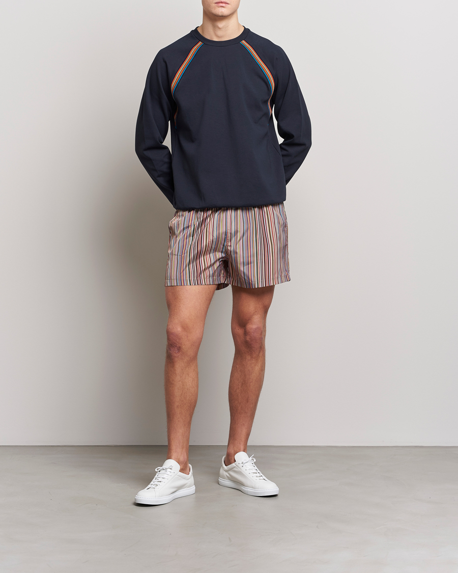 paul smith signature stripe swim shorts