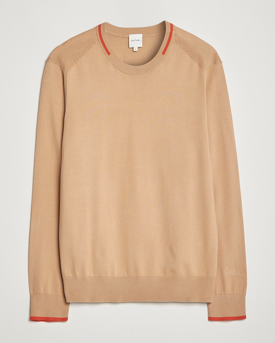 Men | Sweaters & Knitwear | Paul Smith | Organic Cotton Knitted Sweater Light Beige