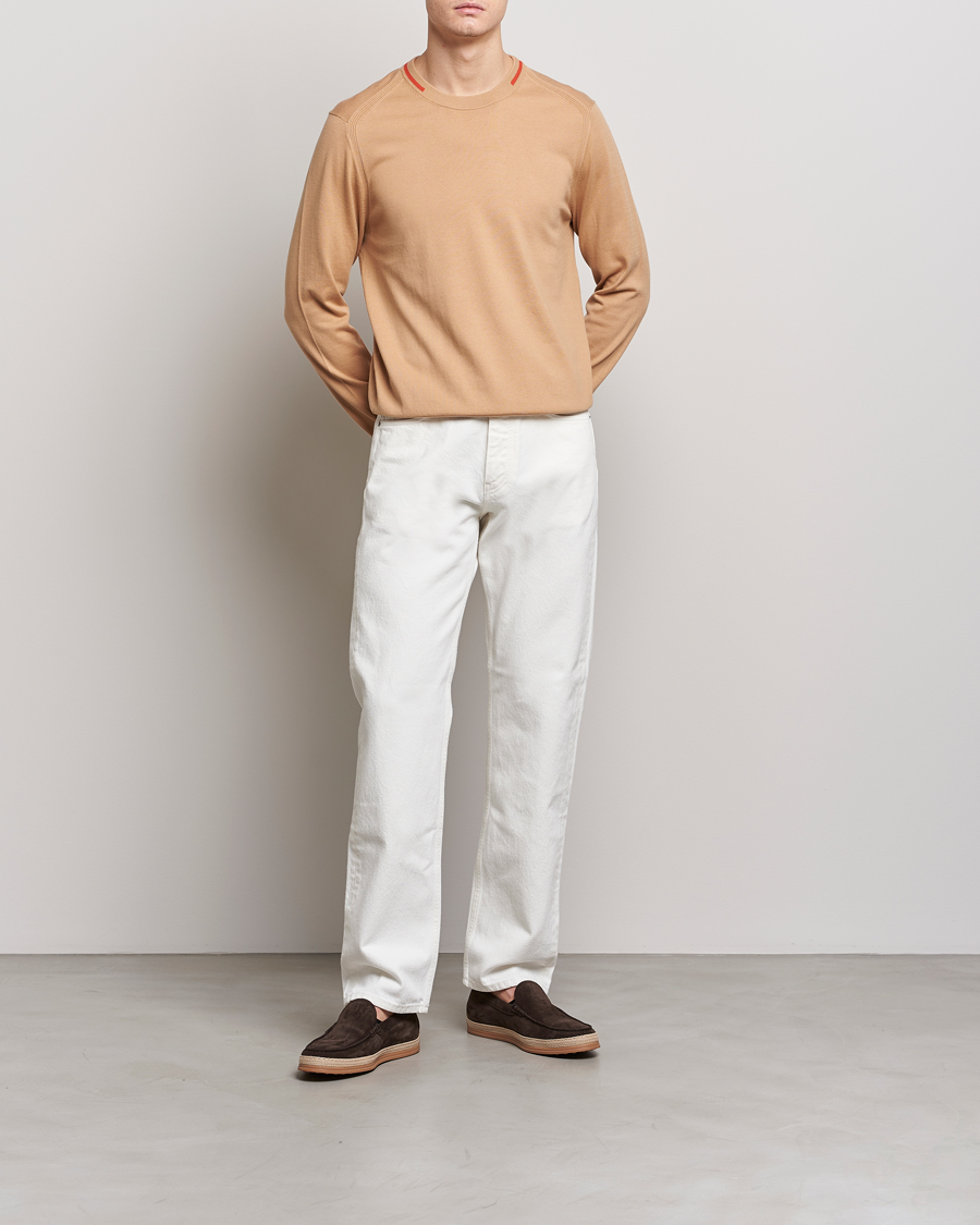 Men | Sweaters & Knitwear | Paul Smith | Organic Cotton Knitted Sweater Light Beige