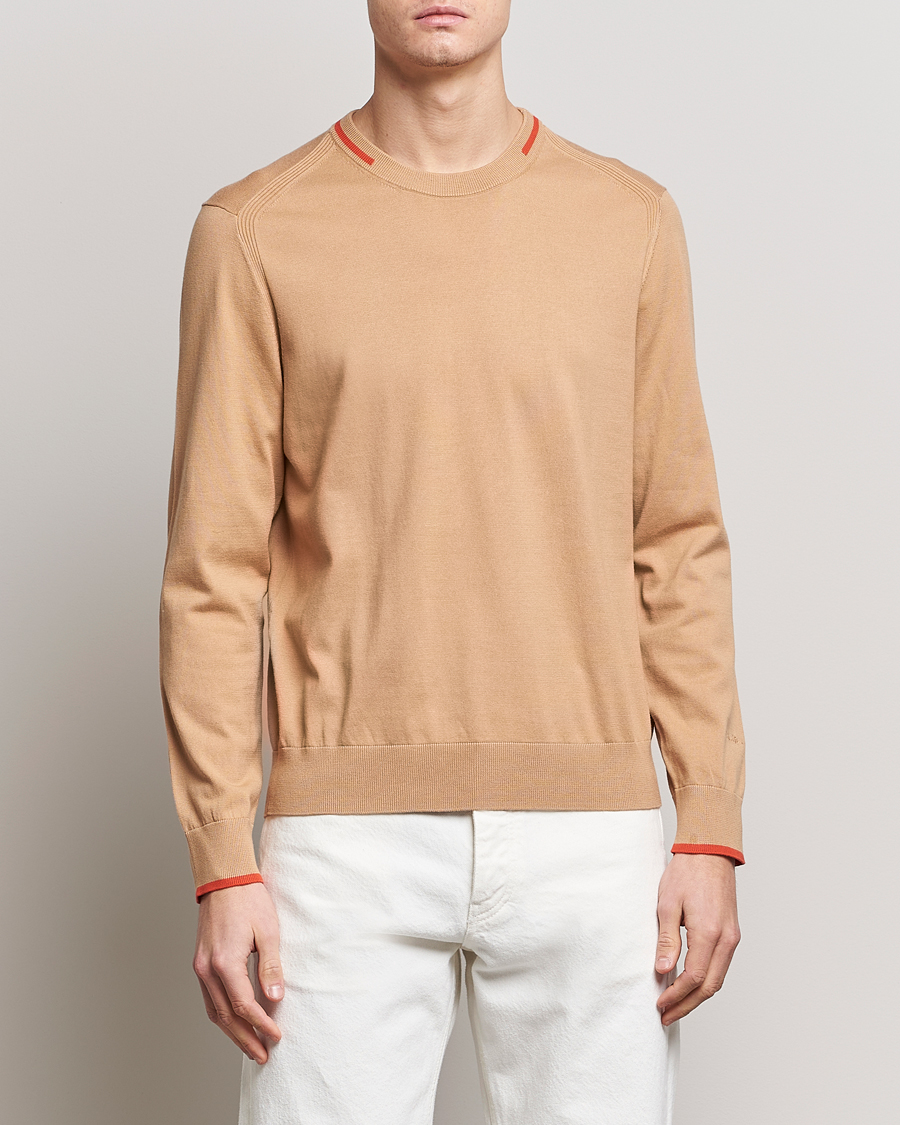 Men |  | Paul Smith | Organic Cotton Knitted Sweater Light Beige
