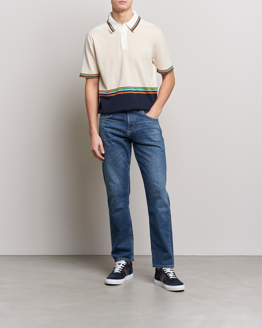 Men | Sweaters & Knitwear | Paul Smith | Organic cotton Knitted Polo White