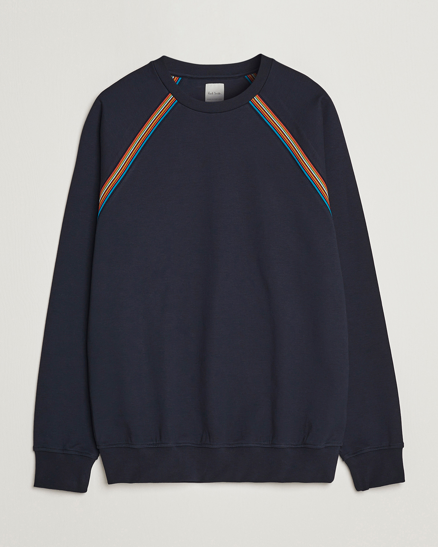 Men | Sweaters & Knitwear | Paul Smith | Raglan Cotton Sweatshirt Dark Navy