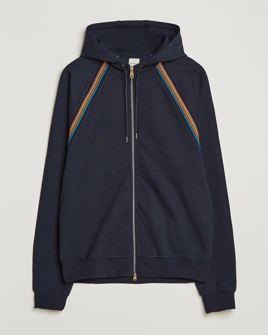 Men | Sweaters & Knitwear | Paul Smith | Hooded Cotton Sweatshirt Dark Navy