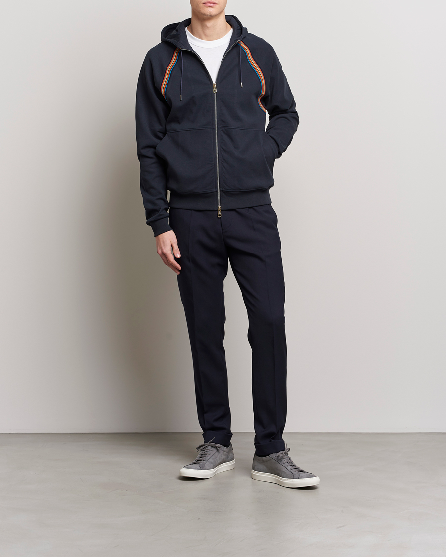 Men | Sweaters & Knitwear | Paul Smith | Hooded Cotton Sweatshirt Dark Navy