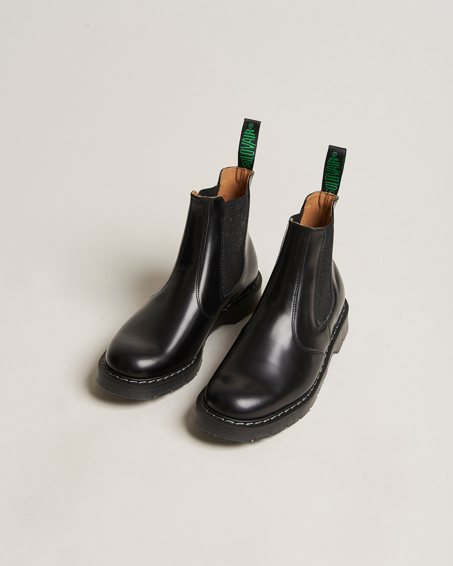 Men | Handmade Shoes | Solovair | Dealer Boot Black Shine