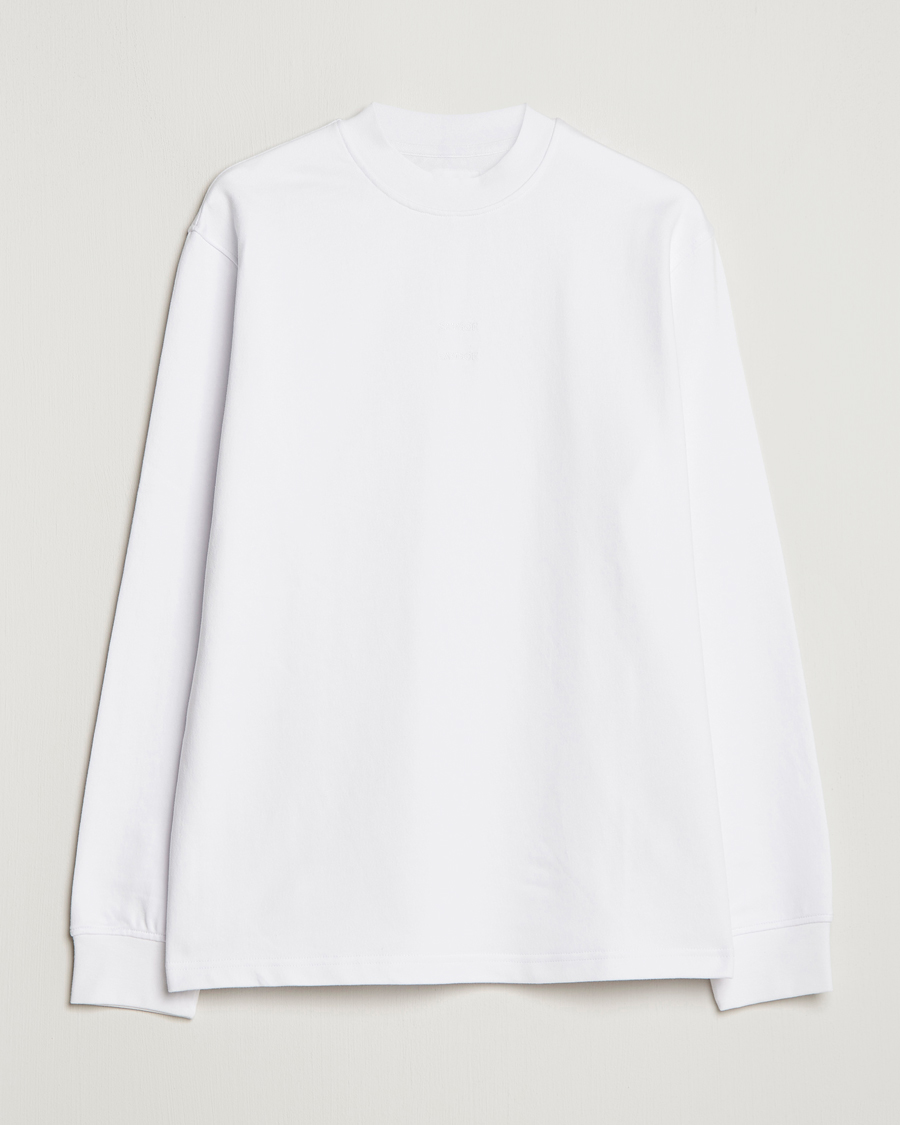 Men | T-Shirts | Samsøe Samsøe | Samsøe & Samsøe Samer Long Sleeve T-Shirt White