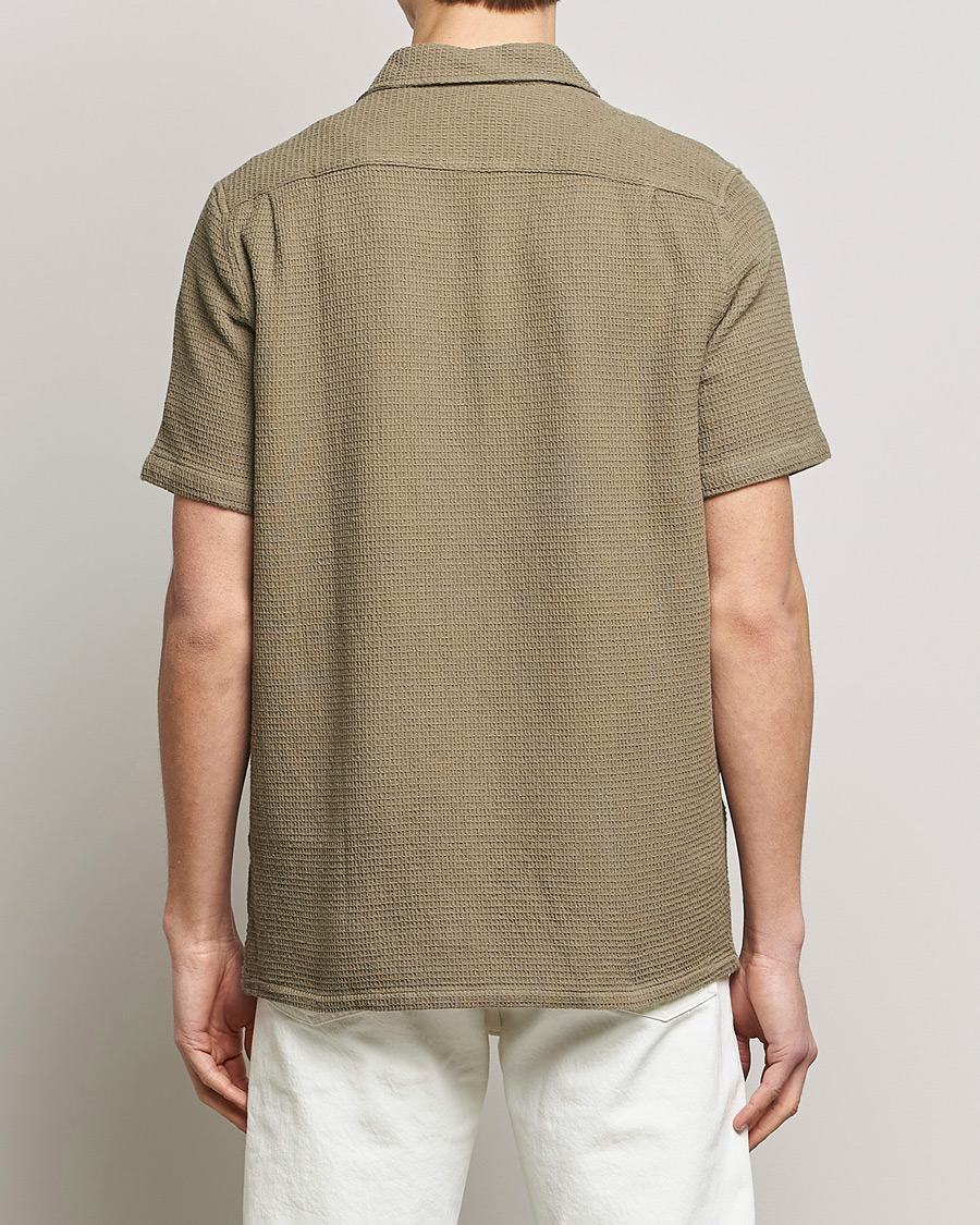 Men | Shirts | Samsøe Samsøe | Samsøe & Samsøe Avan Organic Cotton Short Sleeve Shirt Brindle