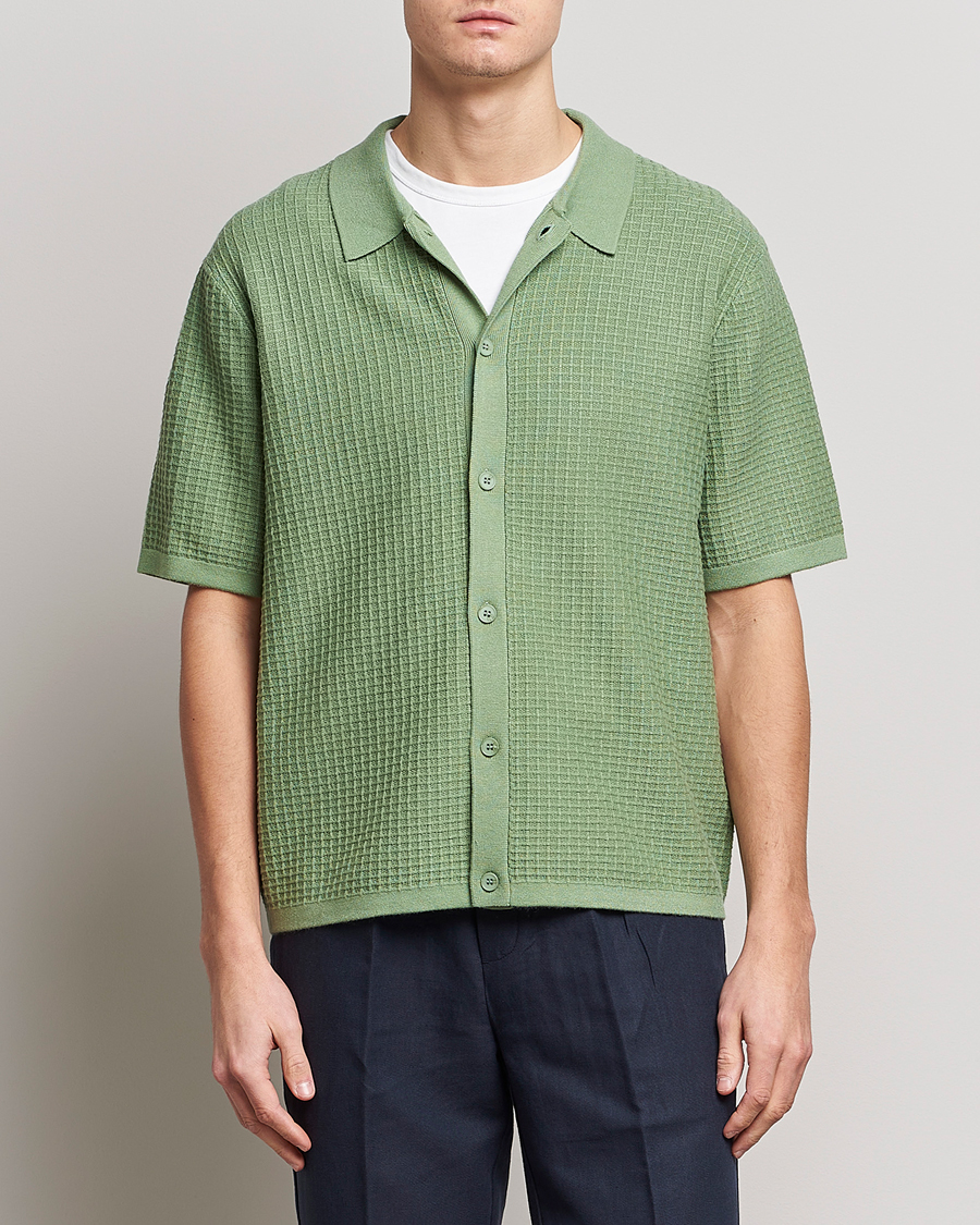 Men | Short Sleeve Polo Shirts | Samsøe & Samsøe | Derek Polo Shirt Basil