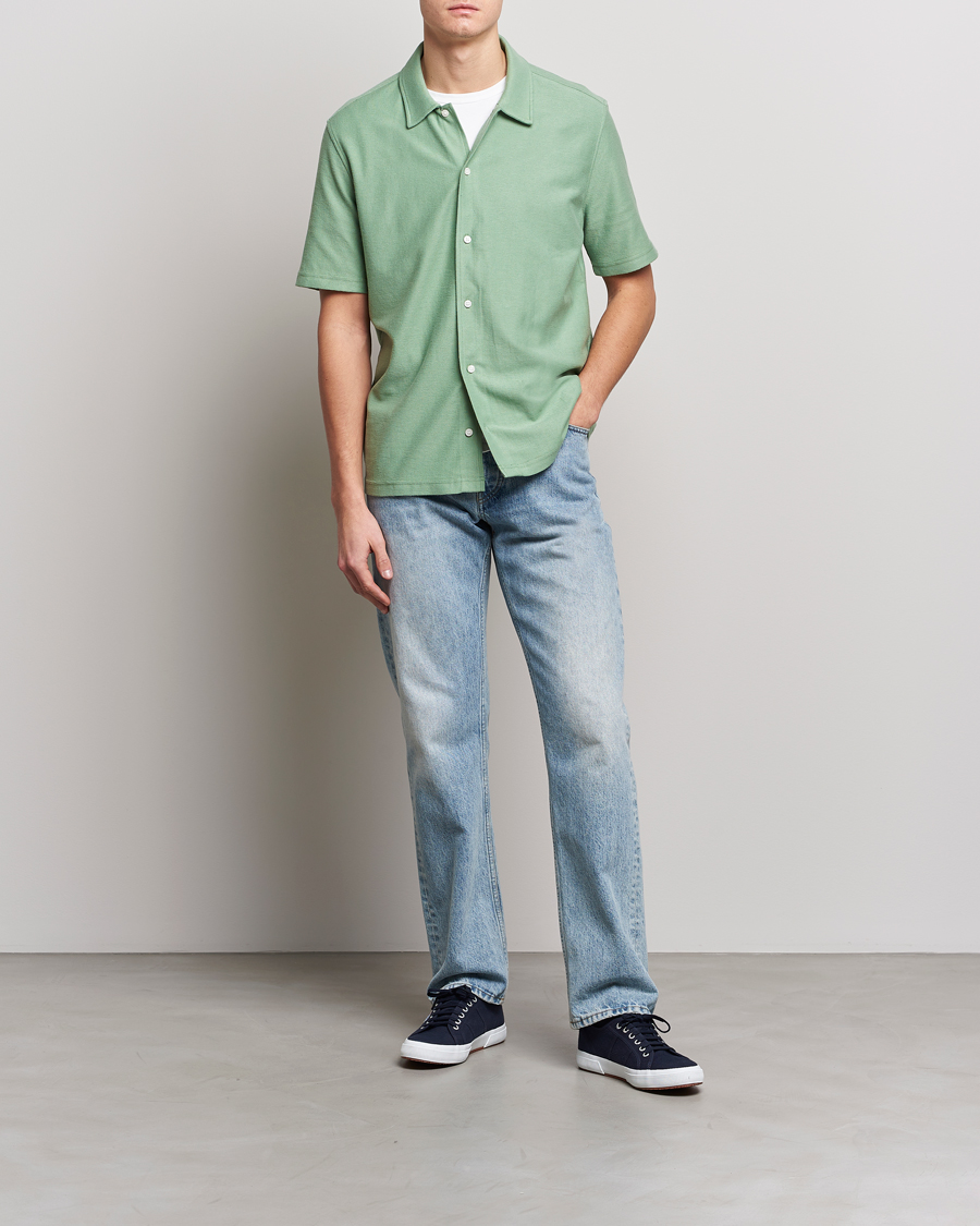 Men | Shirts | Samsøe Samsøe | Samsøe & Samsøe Kvistbro Organic Cotton Shirt Basil
