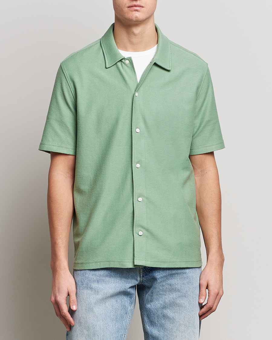 Men | Shirts | Samsøe Samsøe | Samsøe & Samsøe Kvistbro Organic Cotton Shirt Basil