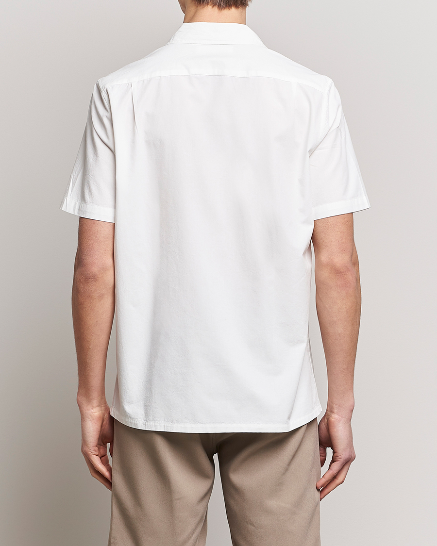 Men | Shirts | Samsøe Samsøe | Samsøe & Samsøe Avan Organic Cotton Short Sleeve Shirt White