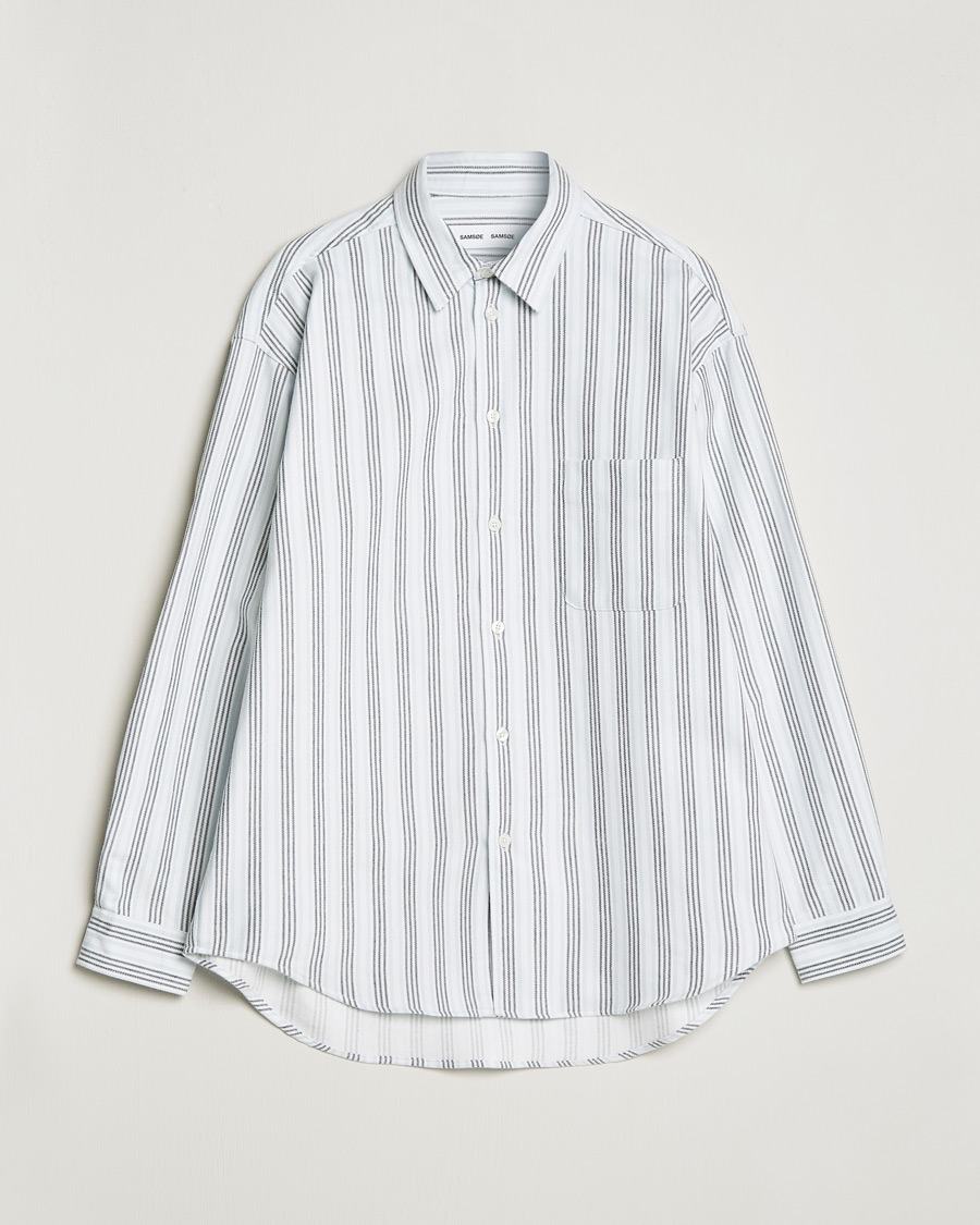 Men | Shirts | Samsøe Samsøe | Samsøe & Samsøe Luan Cotton Shirt Salute Stripe