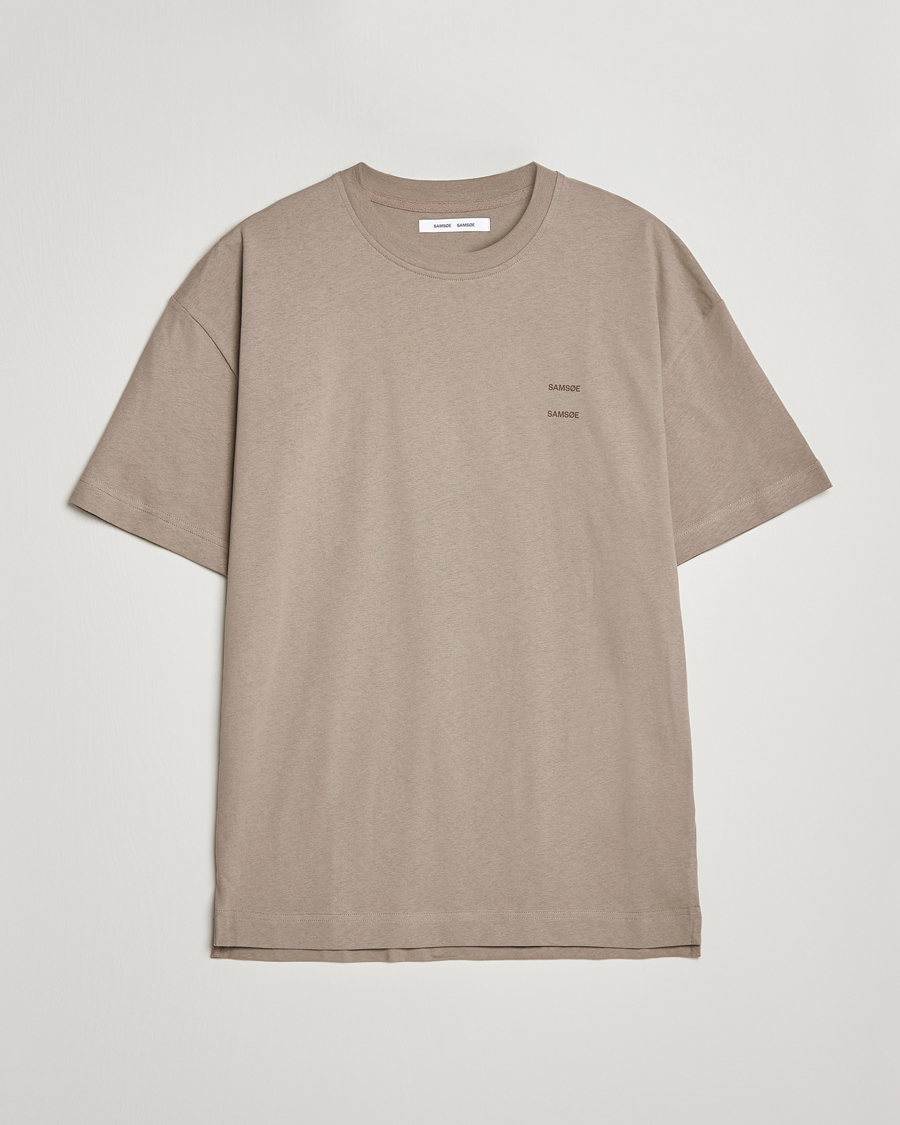 Men | T-Shirts | Samsøe Samsøe | Samsøe & Samsøe Joel Organic Cotton T-Shirt Brindle