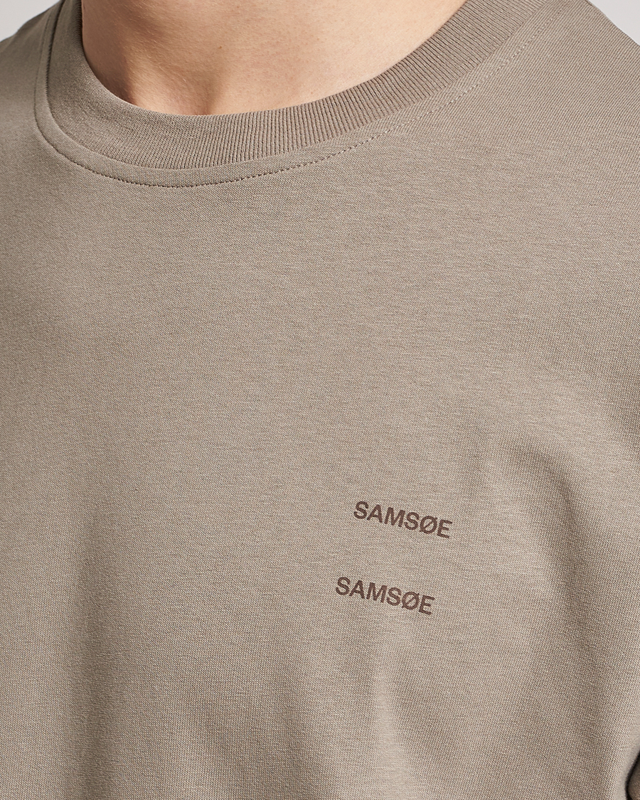 Men | T-Shirts | Samsøe Samsøe | Samsøe & Samsøe Joel Organic Cotton T-Shirt Brindle