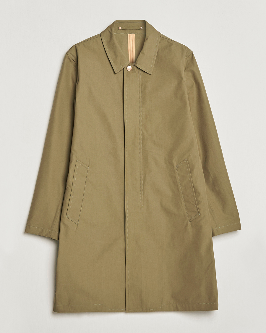 Men | Coats & Jackets | Private White V.C. | Unlined Cotton Ventile Mac Coat 3.0 Sage