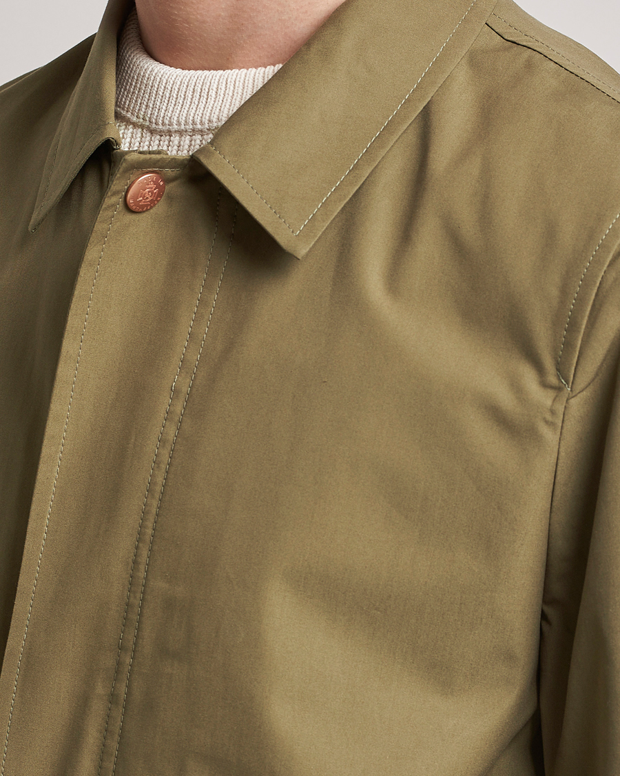 Men | Coats & Jackets | Private White V.C. | Unlined Cotton Ventile Mac Coat 3.0 Sage
