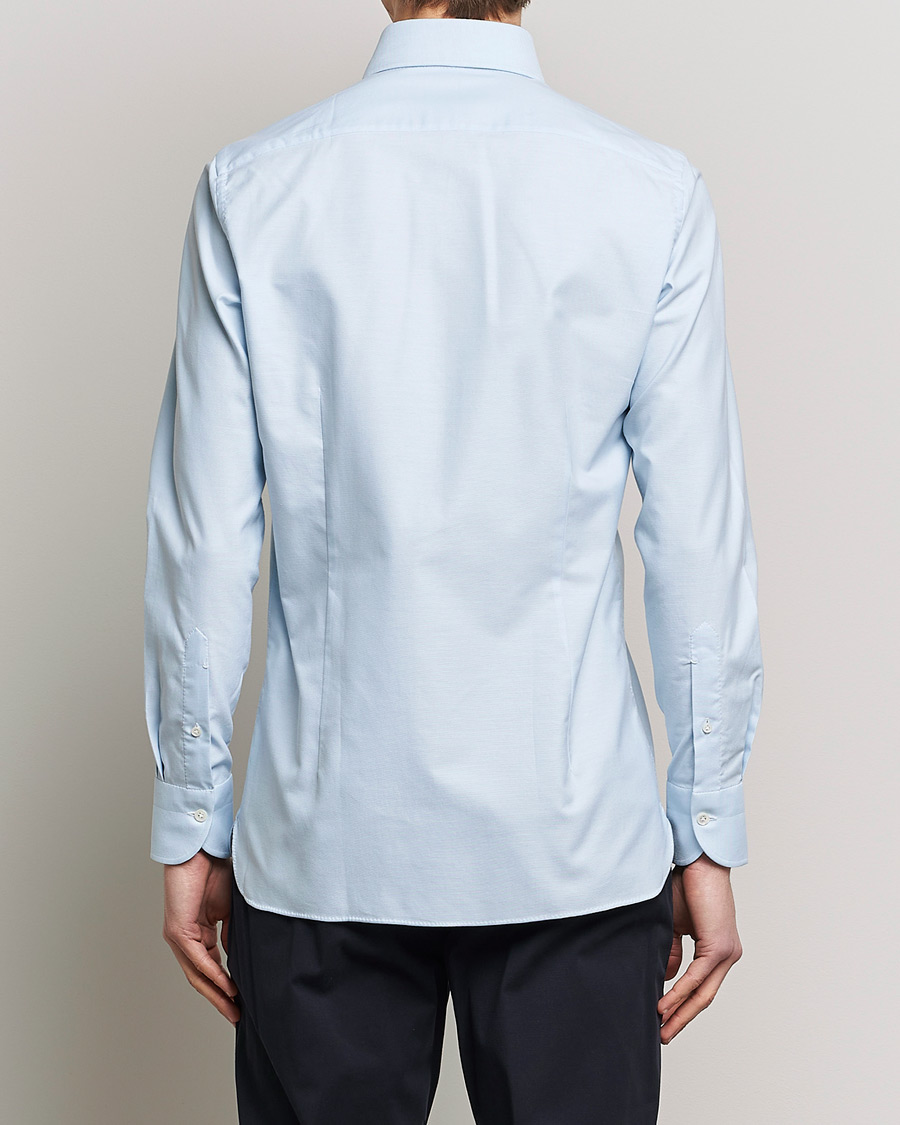 Men | Shirts | 100Hands | Gold Line Natural Stretch Oxford Shirt Light Blue