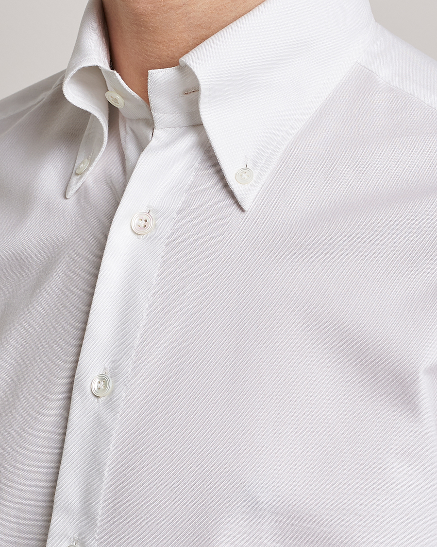 100Hands Gold Line Natural Stretch Oxford Shirt White at