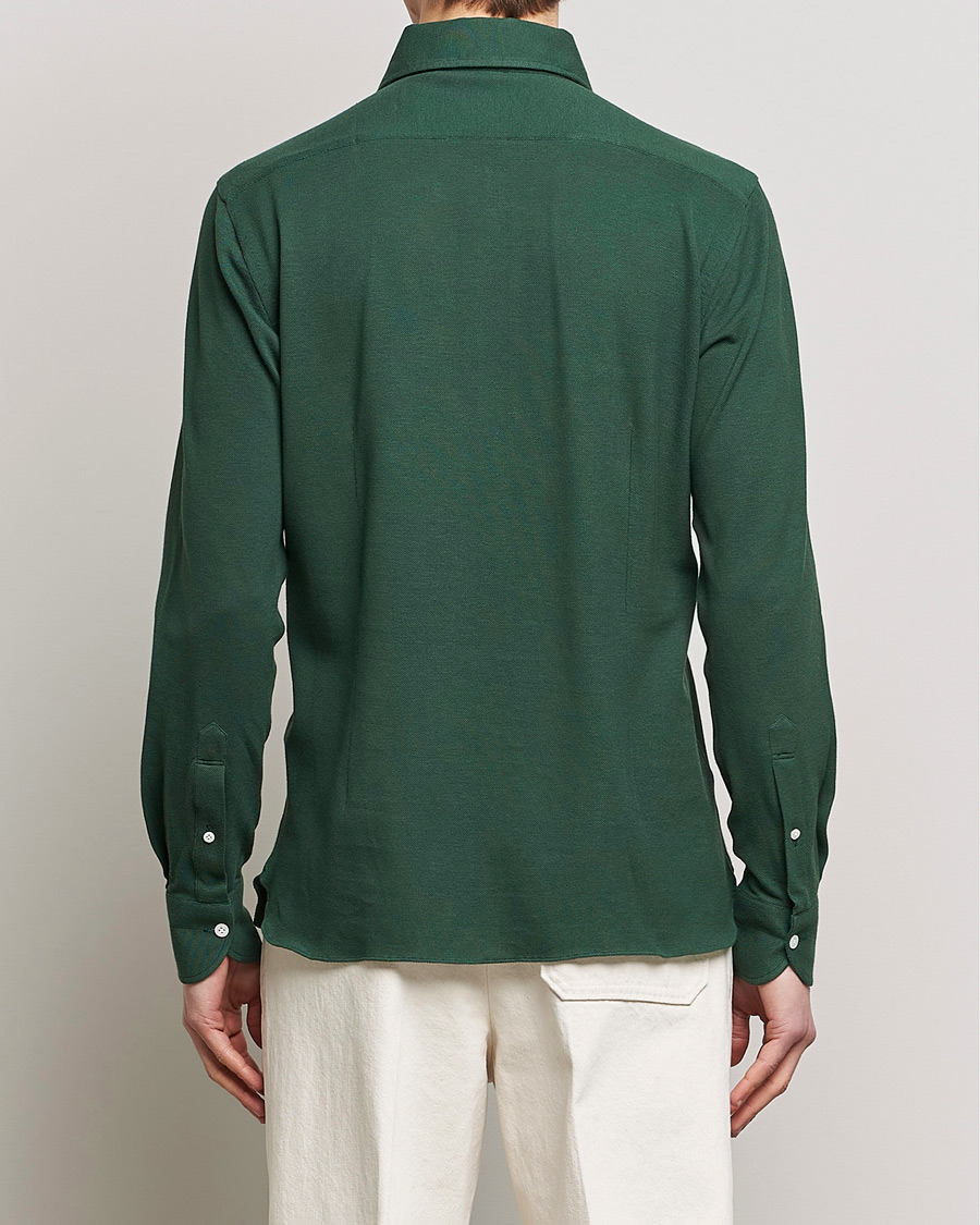 Men | Shirts | 100Hands | Signature One Piece Jersey Polo Emerald Green
