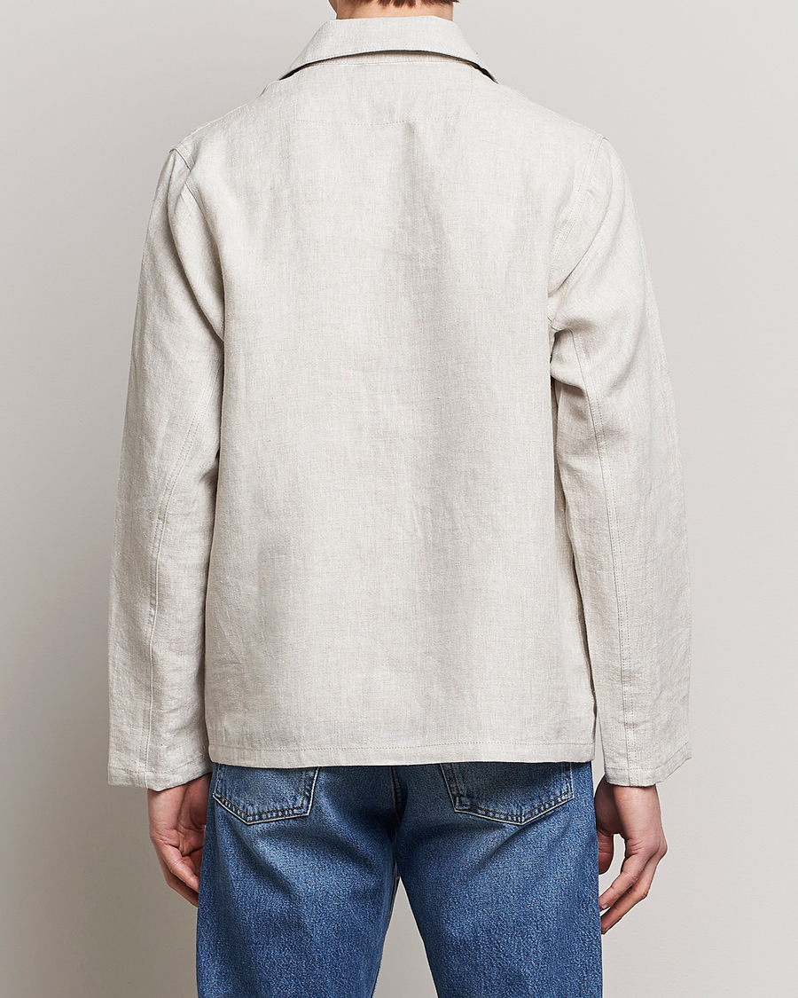 Men | Shirts | Peregrine | Grange Linen Shacket Stone